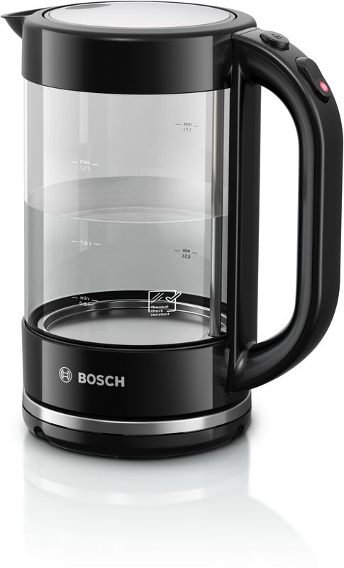 Bosch Wasserkocher, 1.7 l, Schwarz, TWK70B03