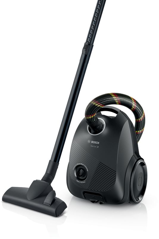 Bosch Serie 2, Staubsauger mit Beutel, Schwarz, BGLS2CHAMP