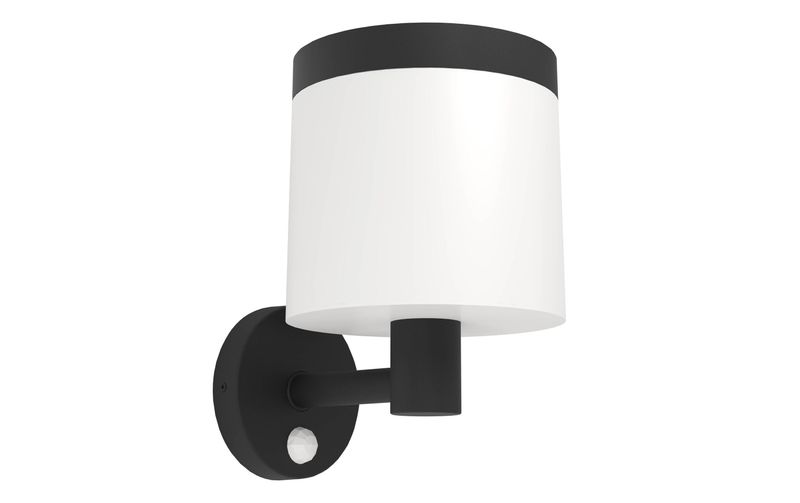 EGLO Leuchten Wandleuchte PANTETE Solar, 7.5W, Sensor, Weiss/Schwarz