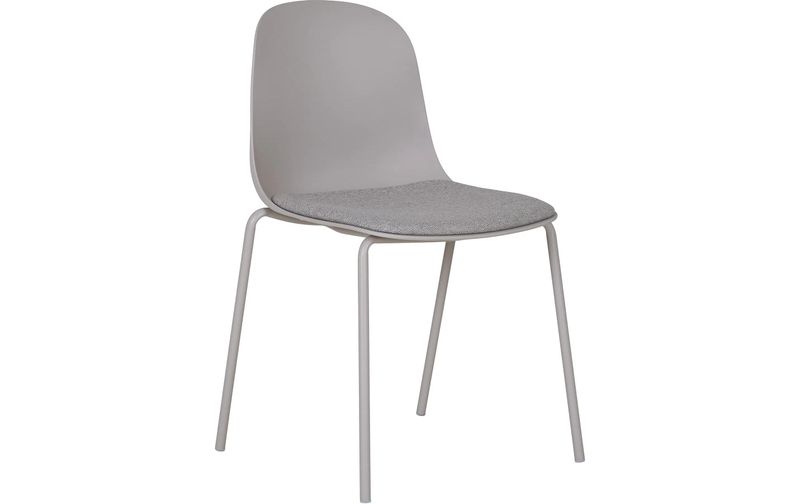 House Nordic Stuhl Madalena 2 Stück, 85 x 53 cm, Grau