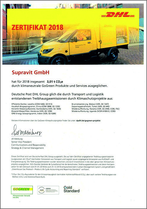 DHL Zertifikat