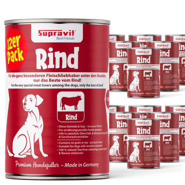 Supravit Hundenassfutter 12 x 410g