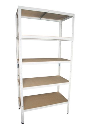 Basic Schwerlastregal 200x60x40cm in weiß 5 Böden Basic Schwerlastregal 200x60x40cm in weiß 5 Böden