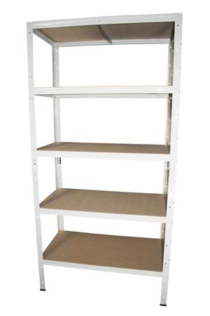 Basic Schwerlastregal 200x60x40cm in weiß 5 Böden Basic Schwerlastregal 200x60x40cm in weiß 5 Böden