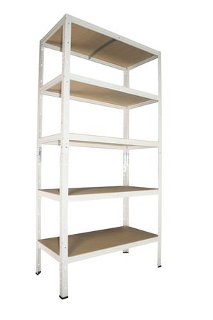 Basic Schwerlastregal 200x110x50cm in weiß 5 Böden Basic Schwerlastregal 200x110x50cm in weiß 5 Böden