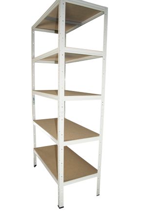 Basic Schwerlastregal 200x110x50cm in weiß 5 Böden Basic Schwerlastregal 200x110x50cm in weiß 5 Böden