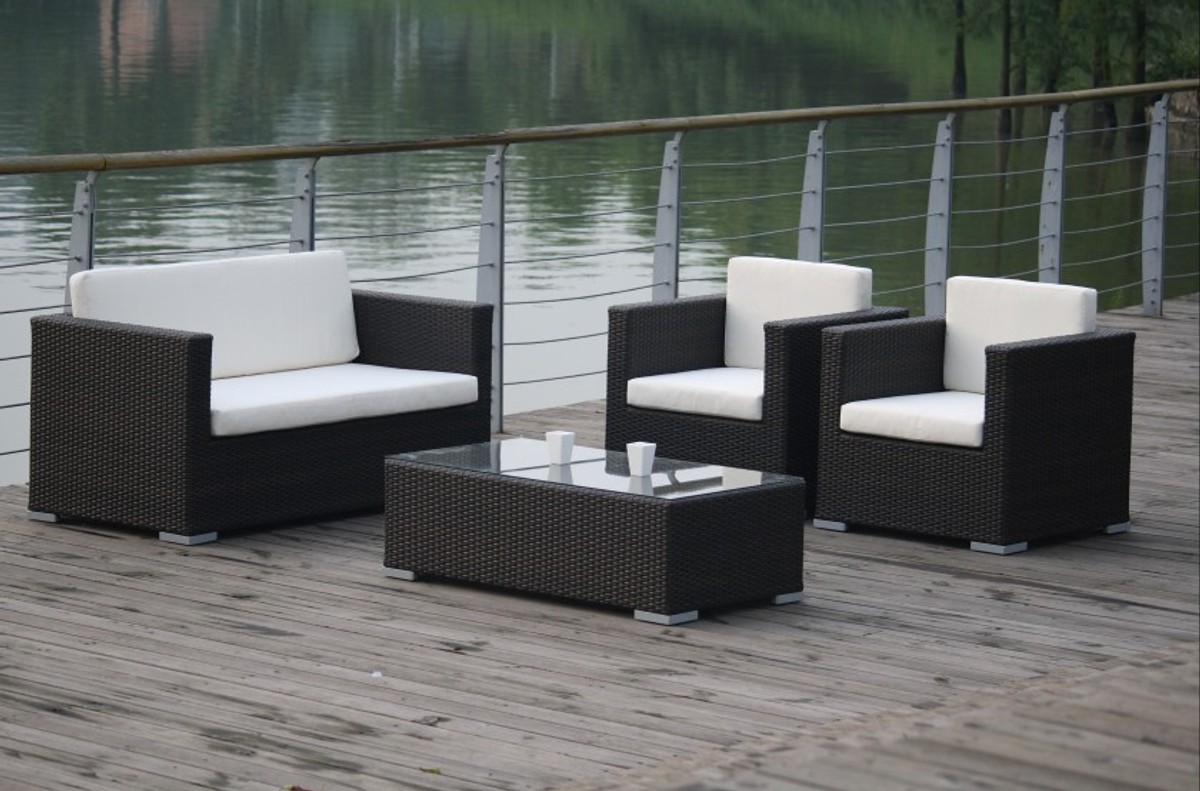 gartenmobel alu lounge, lounge gruppe macau, 4 teiliges set gruppe sitzgruppe gartenmöbel, Design ideen