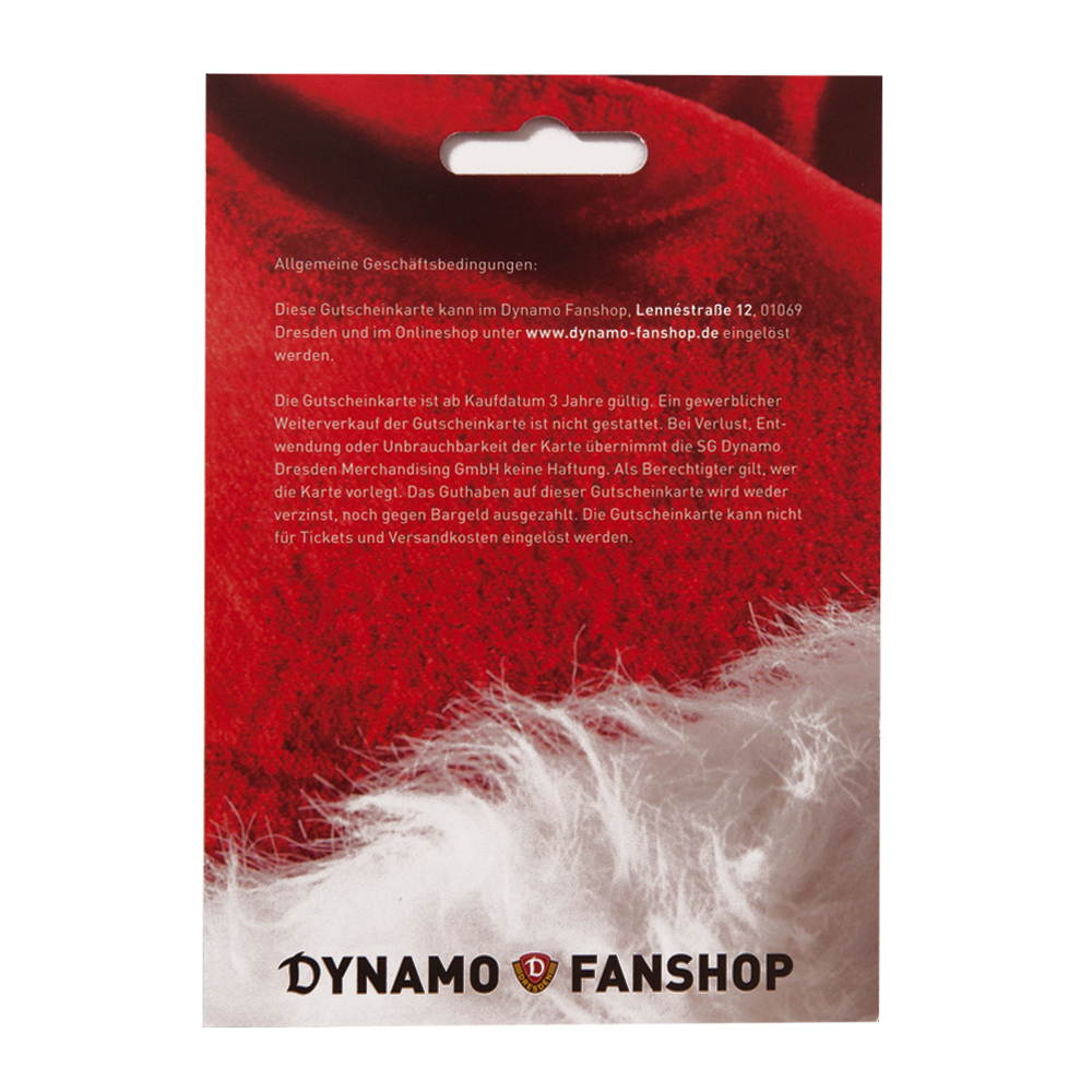 Gutscheinkarte DYNAMO | SG Dynamo Dresden Fanshop