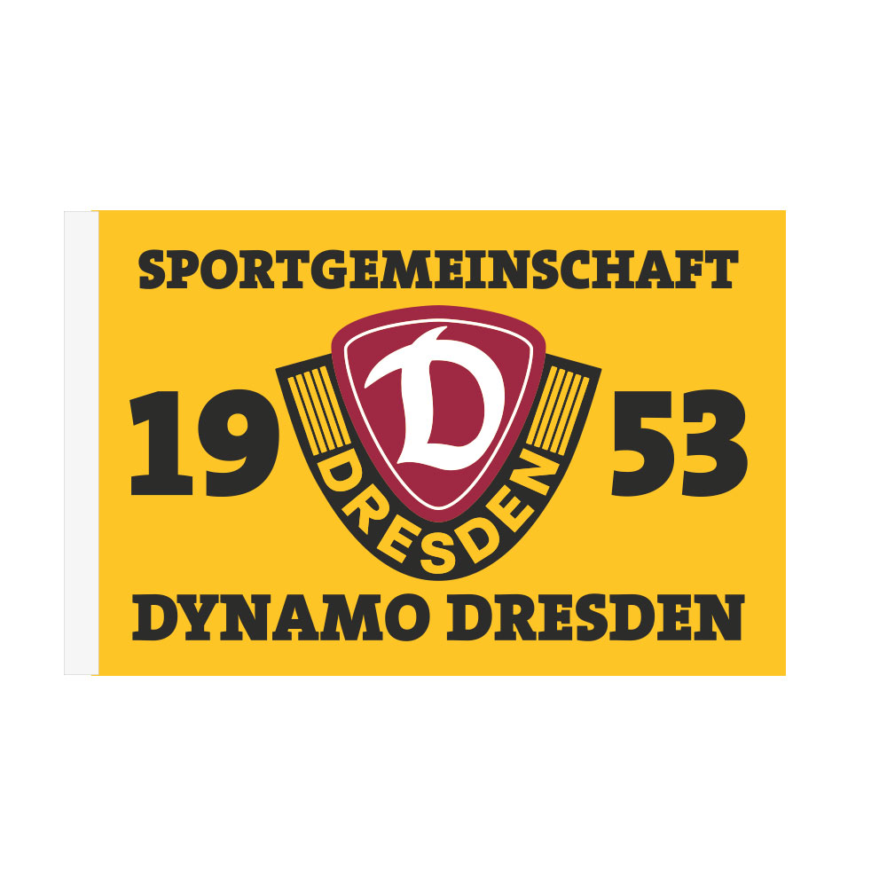 Fahne 1953 80 x 120 cm | SG Dynamo Dresden Fanshop