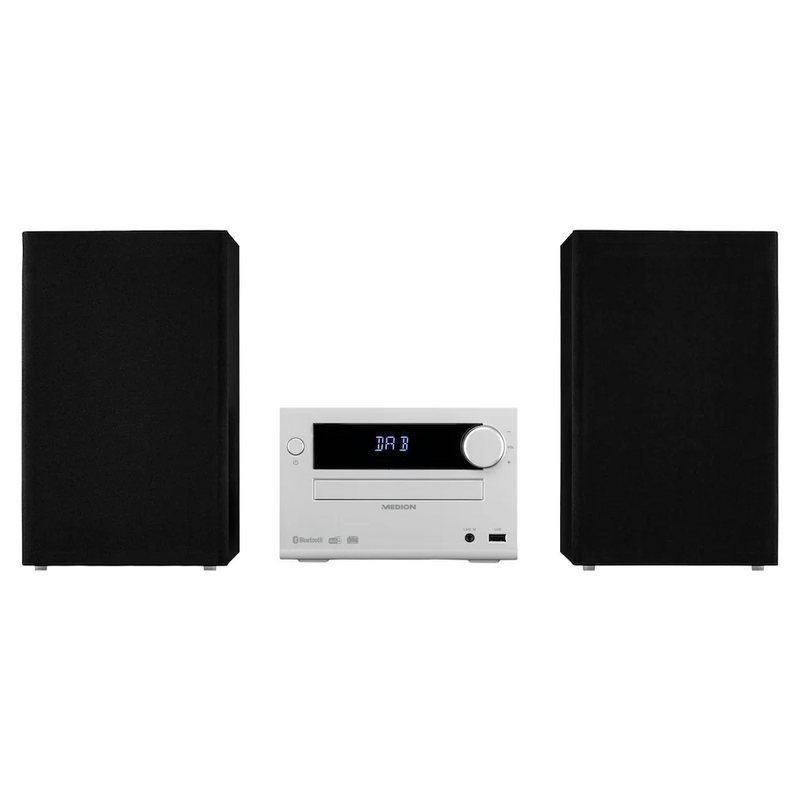 LIFE E64482 Micro-Audio-System- Silber (MD 44484)