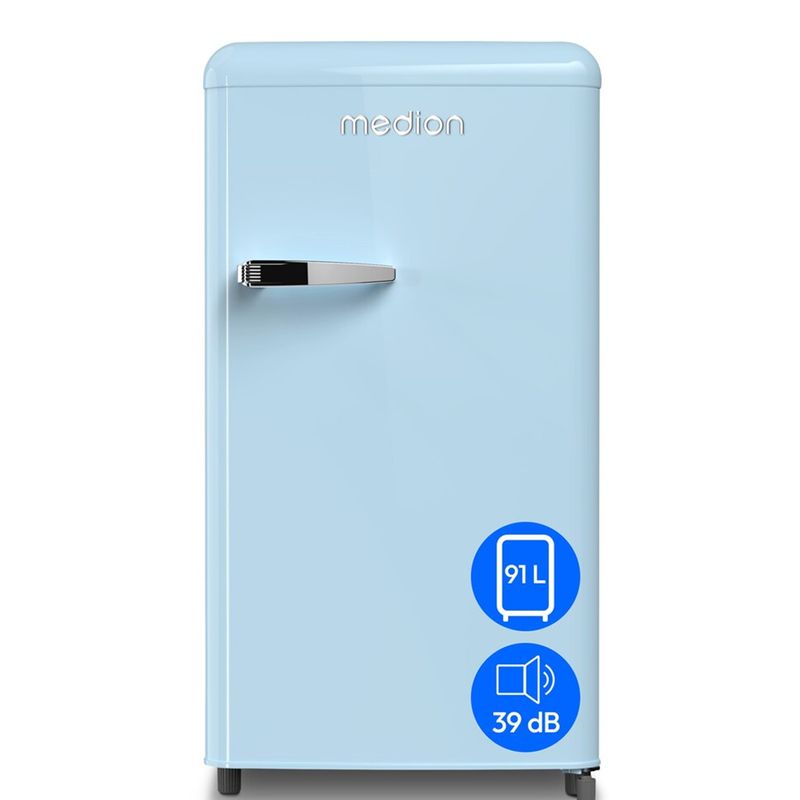 LIFE Retro-Kühlschrank Sky blue (MD 37800)