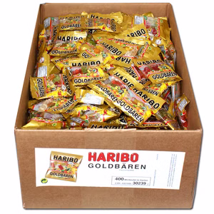 Haribo Goldbären Minibeutel, Fruchtgummi, 400 Beutel Bild 1
