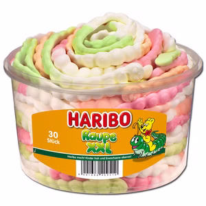 Haribo Raupe XXL, Schaumzucker, 30 Stück Bild 1