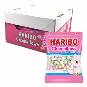 Haribo Chamallows Minis, Schaumzucker, 10 Beutel je 200g Bild 1