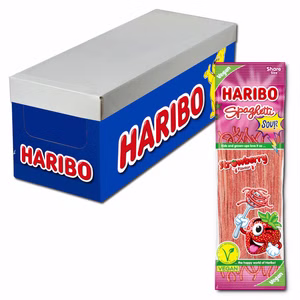 Haribo Spaghetti Erdbeere, Strawberry, 15 Beutel je 200g Bild 1