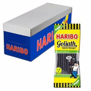 Haribo Goliath Lakritz-Stangen 125g 30 Beutel Haribo Goliath Lakritz-Stangen 125g 30 Beutel Bild 1