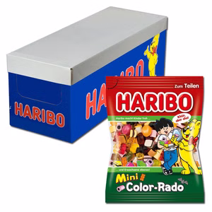 Haribo Mini Color-Rado Fruchtgummi Lakritz 20 Beutel je 160g Bild 1