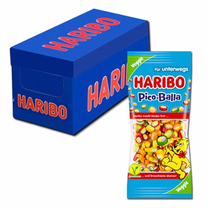 Haribo Mini Pico-Balla Taschenpackung, 12 Beutel je 65g Bild 1