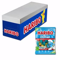 Haribo Schlümpfe, Fruchtgummi, 30 Beutel je 100g Haribo Schlümpfe, Fruchtgummi, 30 Beutel je 100g Bild 1