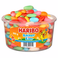 Haribo Baiser-Eier, Schaumzucker, Dragee, 190 Stück Haribo Baiser-Eier, Schaumzucker, Dragee, 190 Stück Bild 1