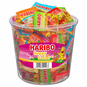 Haribo Happy Easter Minibeutel, Fruchtgummi, 100 Beutel Bild 1