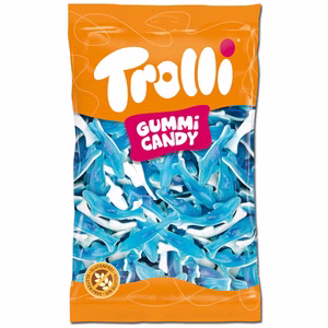 Trolli Haifisch, Fruchtgummi, Schaumzucker, 1 kg Beutel Bild 1