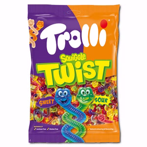 Trolli Squiggle Twist, Fruchtgummi, 1 kg Beutel Bild 1