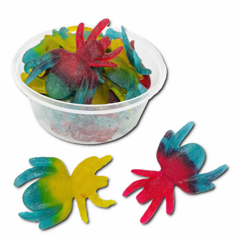 Riesen-Fruchtgummi Spinnen ca. 25 Stück Riesen-Fruchtgummi Spinnen ca. 25 Stück Bild 1