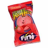 Fini Roller Fizz Erdbeere, Fruchtgummi, 18 Stück je 20g Fini Roller Fizz Erdbeere, Fruchtgummi, 18 Stück je 20g Bild 2