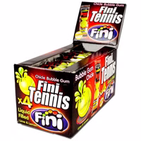 Fini Tennis Balls Kaugummi 4er Packung 50 Stück Fini Tennis Balls Kaugummi 4er Packung 50 Stück Bild 1