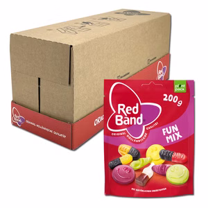 Red Band Fruchtgummi Lakritz Fun Mix 11 Beutel je 200g Red Band Fruchtgummi Lakritz Fun Mix 11 Beutel je 200g Bild 1