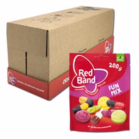 Red Band Fruchtgummi Lakritz Fun Mix 11 Beutel je 200g Red Band Fruchtgummi Lakritz Fun Mix 11 Beutel je 200g Bild 1