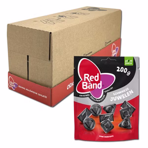 Red Band Schwarze Juwelen Lakritz 11 Beutel je 200g Red Band Schwarze Juwelen Lakritz 11 Beutel je 200g Bild 1