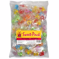 Bunte Baby-Schnuller, Lutscher, 100 Stück Bunte Baby-Schnuller, Lutscher, 100 Stück Bild 1