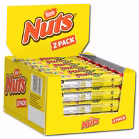Nestle Nuts 2 Pack, Schokolade, 24 Riegel je 60g Nestle Nuts 2 Pack, Schokolade, 24 Riegel je 60g Bild 1