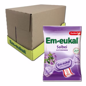 Em-eukal Salbei zuckerfrei 75g, Hustenbonbon, 20 Beutel Bild 1