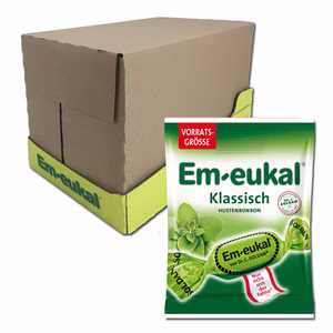 Em-eukal Klassisch 150g, Hustenbonbon, 12 Beutel Bild 1