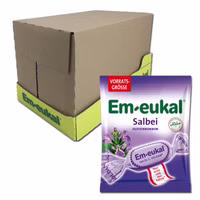 Em-eukal Salbei 150g, Hustenbonbon, 12 Beutel Em-eukal Salbei 150g, Hustenbonbon, 12 Beutel Bild 1