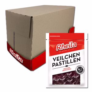 Rheila Veilchen Pastillen 90g, Lakritz, 20 Beutel Rheila Veilchen Pastillen 90g, Lakritz, 20 Beutel Bild 1