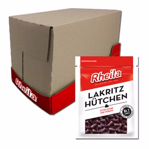Rheila Lakritz Hütchen 90g 20 Beutel Rheila Lakritz Hütchen 90g 20 Beutel Bild 1