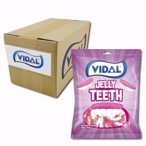 Vidal Jelly Teeth, Fruchtgummi, 14 Beutel je 90g Bild 1