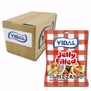 Vidal Pizzas gefüllt, Fruchtgummi, 14 Beutel je 90g Bild 1