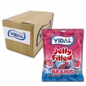 Vidal Rellenolas Brains, Fruchtgummi, 14 Beutel je 90g Bild 1