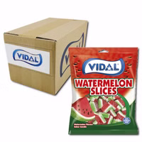 Vidal Watermelon Slices, Fruchtgummi, 14 Beutel je 90g Vidal Watermelon Slices, Fruchtgummi, 14 Beutel je 90g Bild 1