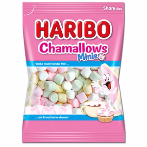 Haribo Chamallows Minis, Schaumzucker, 200g Beutel Bild 1
