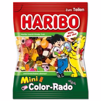 Haribo Mini Color-Rado, Fruchtgummi, Lakritz, 175g Beutel Haribo Mini Color-Rado, Fruchtgummi, Lakritz, 175g Beutel Bild 1