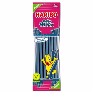 Haribo Balla Stixx Him- und Brombeere, Fruchtgummi, 200g Beutel Bild 1