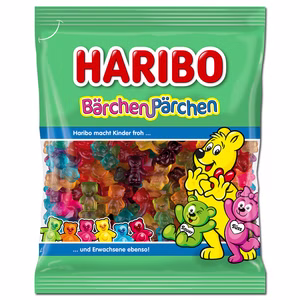 Haribo Bärchen-Pärchen, Fruchtgummi, 160g Beutel Bild 1