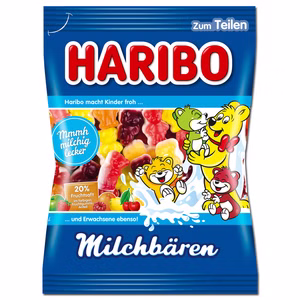 Haribo Milchbären, Fruchtgummi, 175g Beutel Bild 1