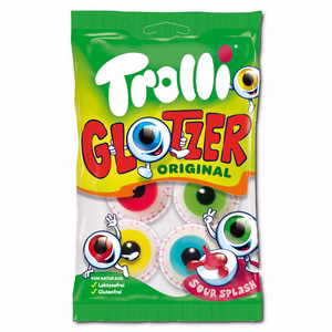 Trolli Glotzer Fruchtgummi Auge sauer gefüllt 4 Stück Bild 1
